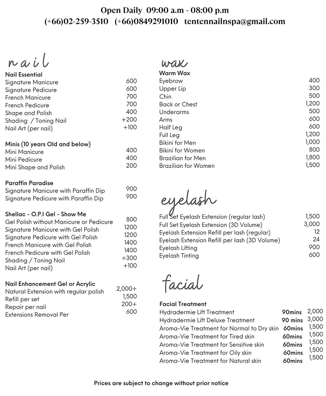 Price List price-list